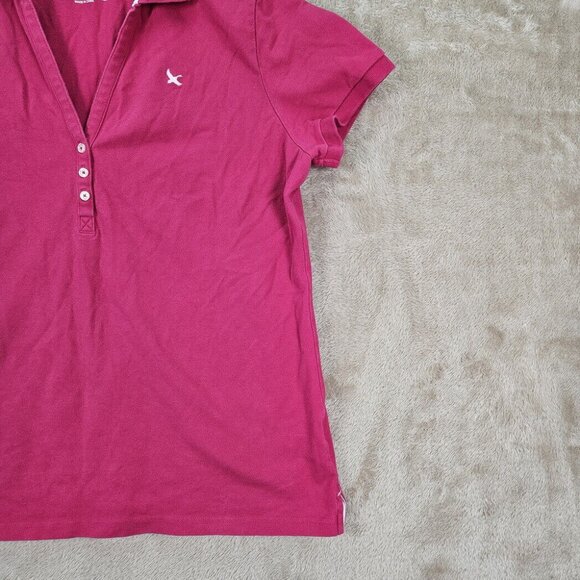 Eddie Bauer Polo Shirt Embroidered Logo Short Sleeve Collared Women's Sz XL Pink - Picture 8 of 10